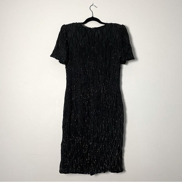 black dress with beaded embroidery - Picture 5 of 5